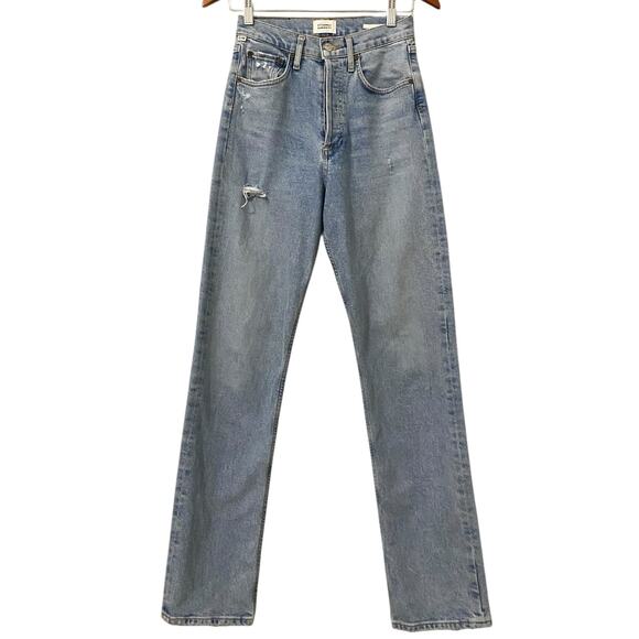 Citizens of Humanity Eva Relaxed Baggy Jeans US 23 Enchanted Blue Light Wash - Picture 14 of 15